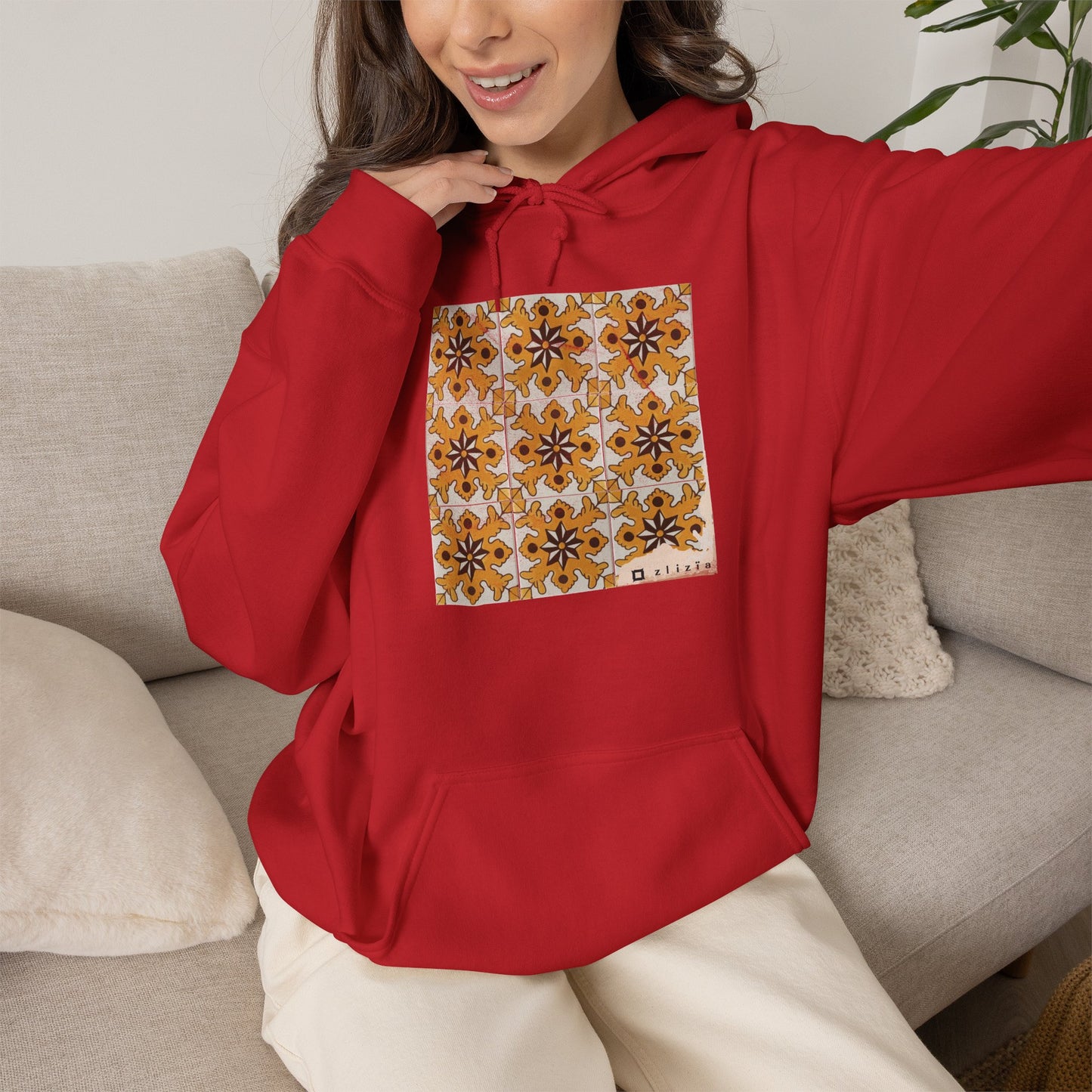 Afset sid Jaune Vintage Hoodie