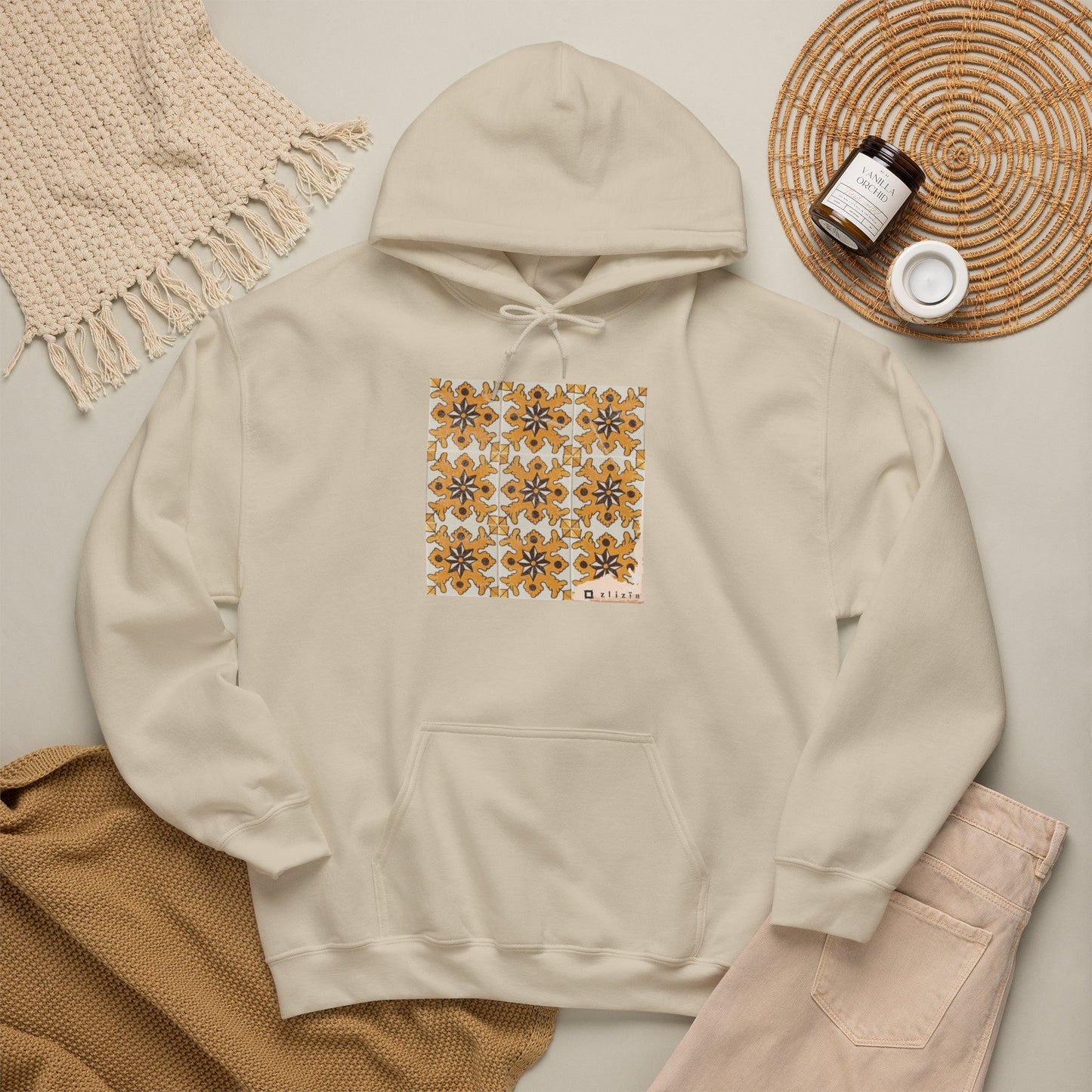 Afset sid Jaune Vintage Hoodie
