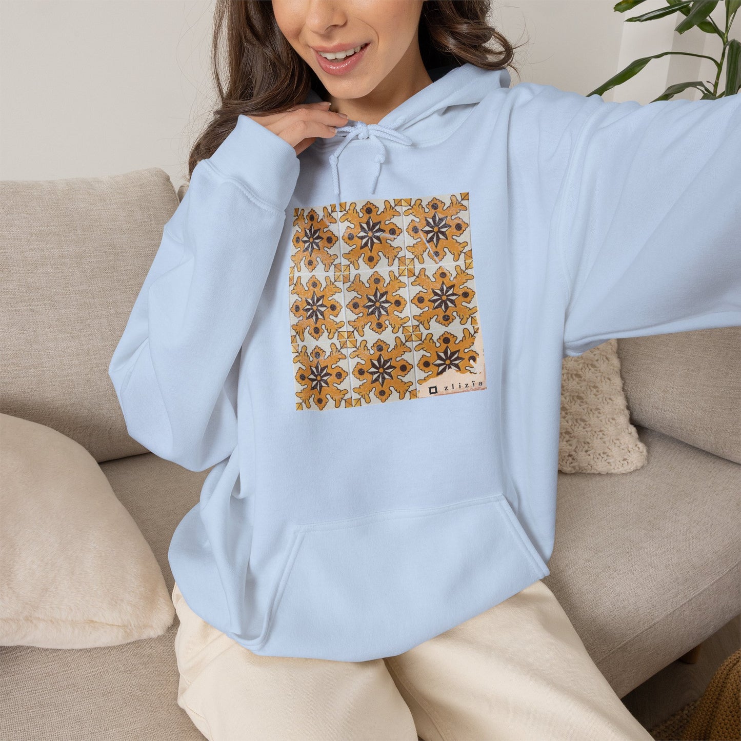 Afset sid Jaune Vintage Hoodie