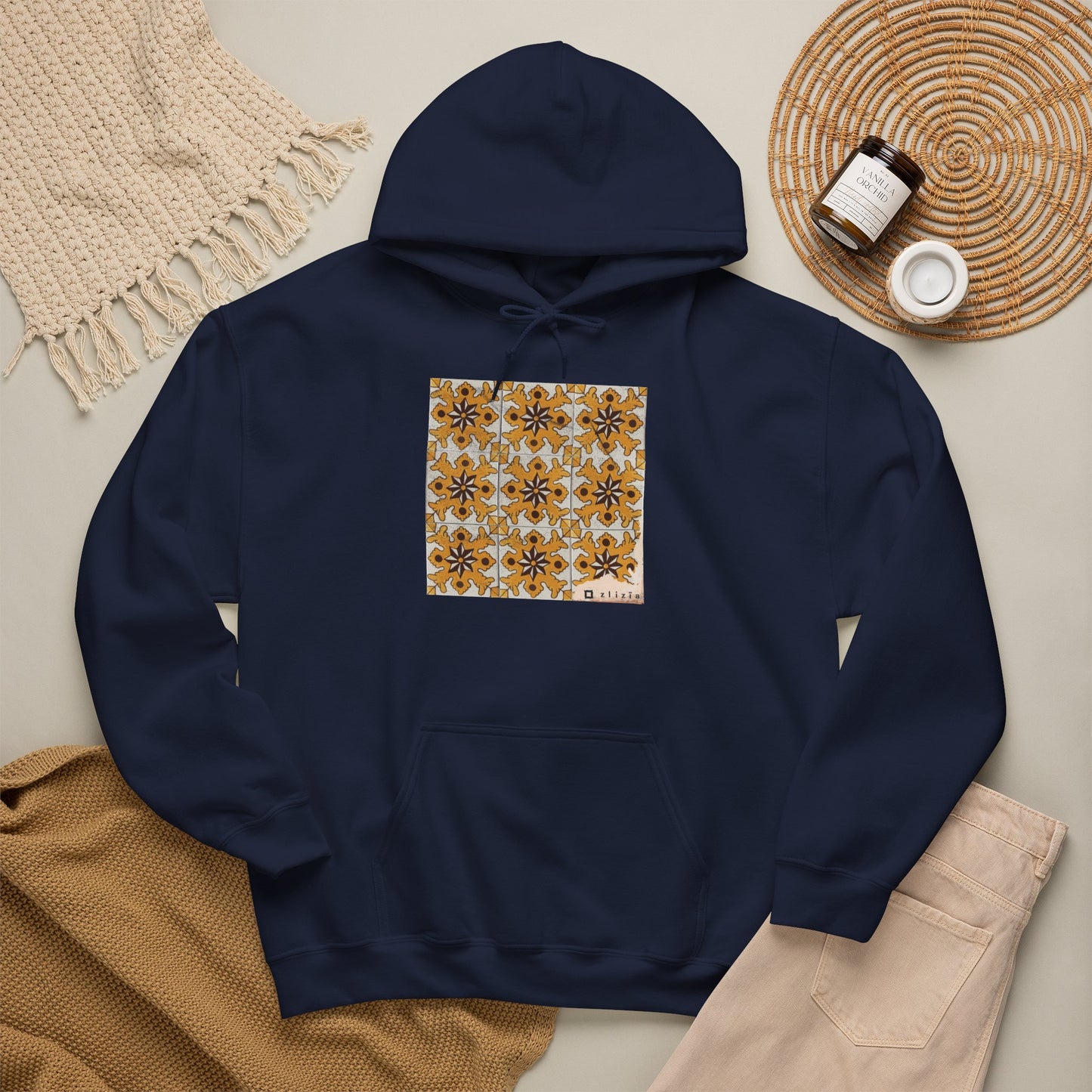 Afset sid Jaune Vintage Hoodie