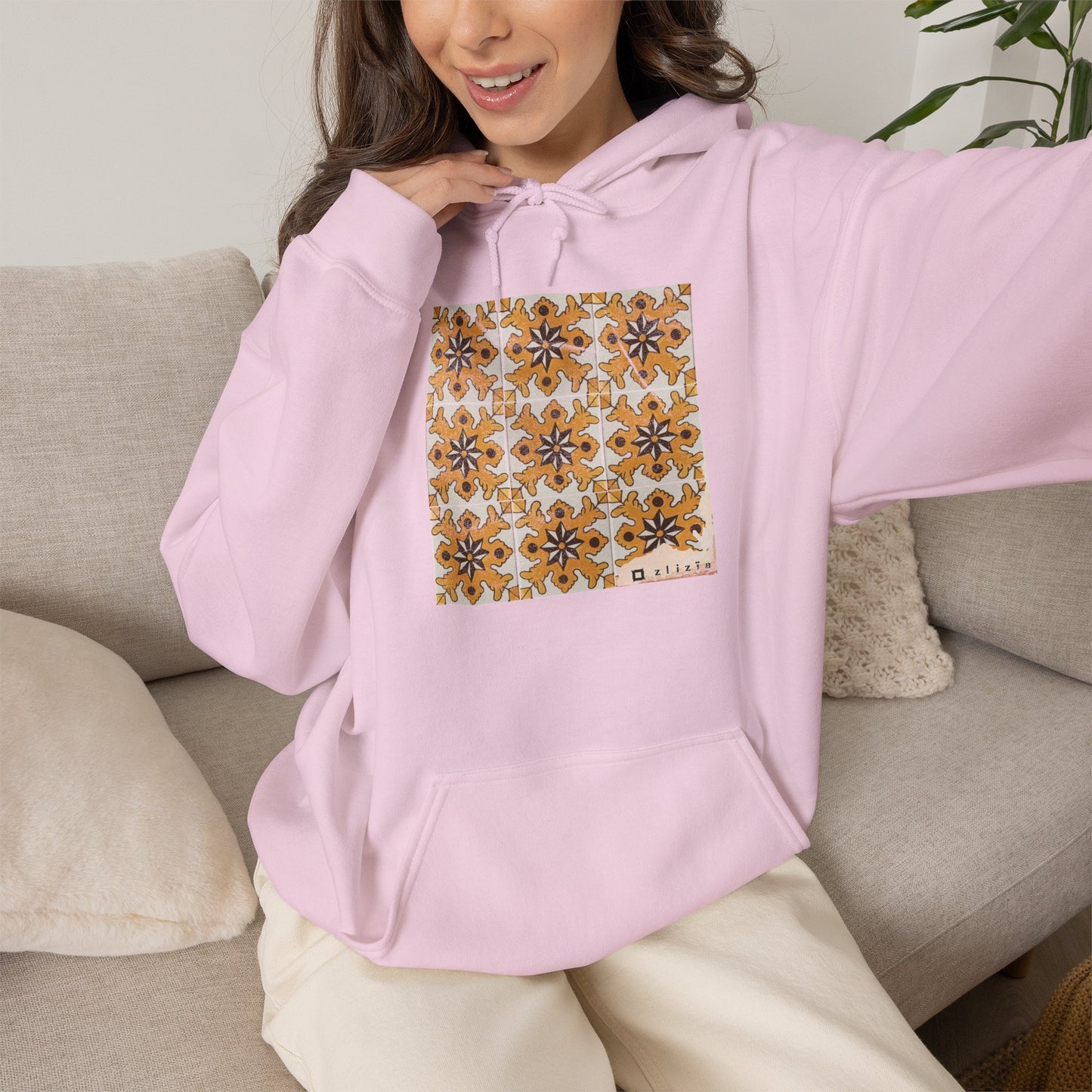 Afset sid Jaune Vintage Hoodie